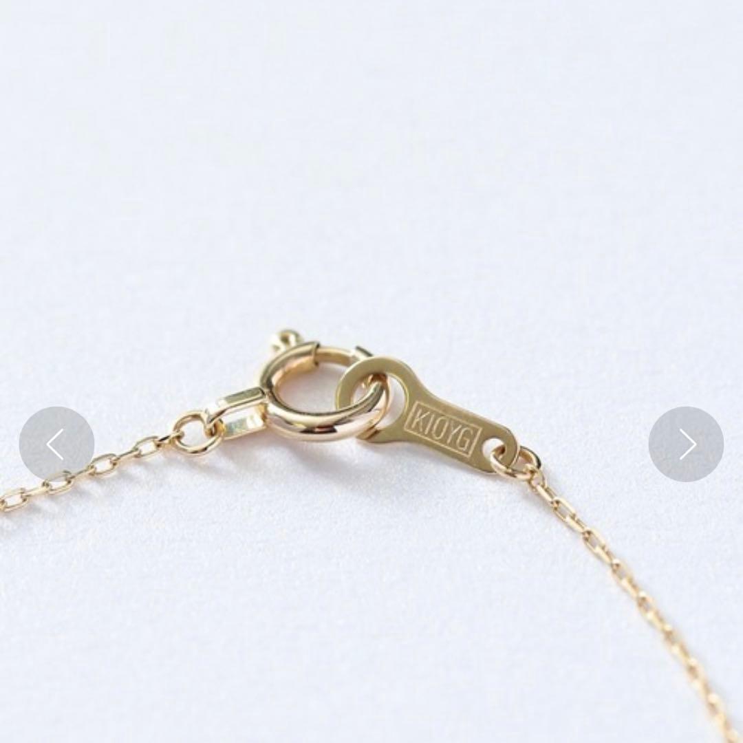 NOIR DE POUPEE K10プチダイヤモンドウェーブネックレス - メルカリ