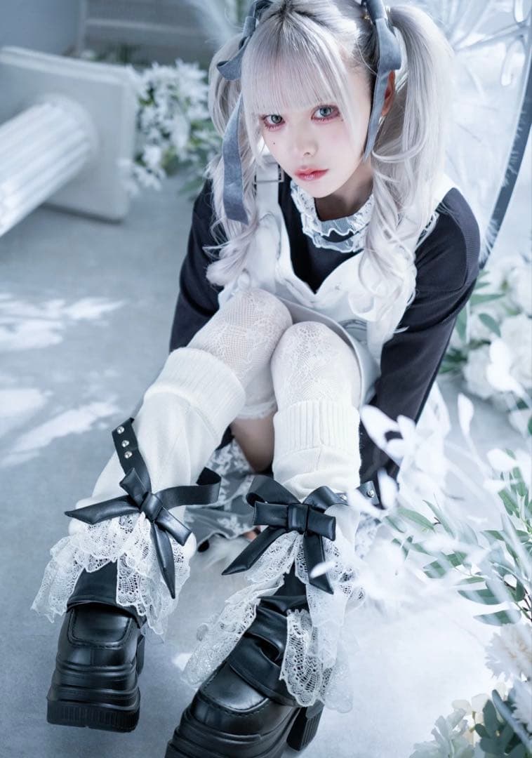 レッグウェア DOLL RACE LEG WARMERS WHITE doll race leg warmers white