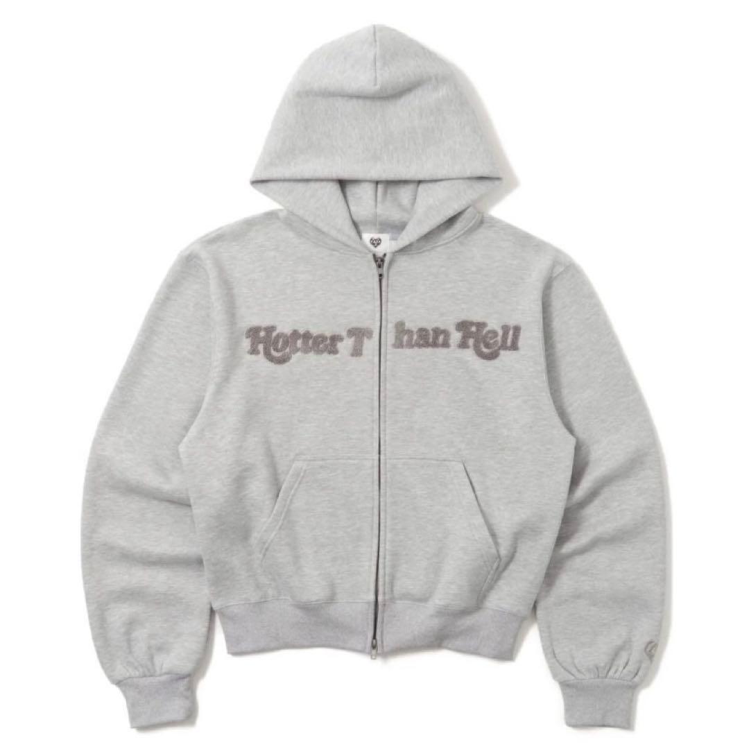 HTH glitter heart logo zip hoodie Sサイズ - メルカリ