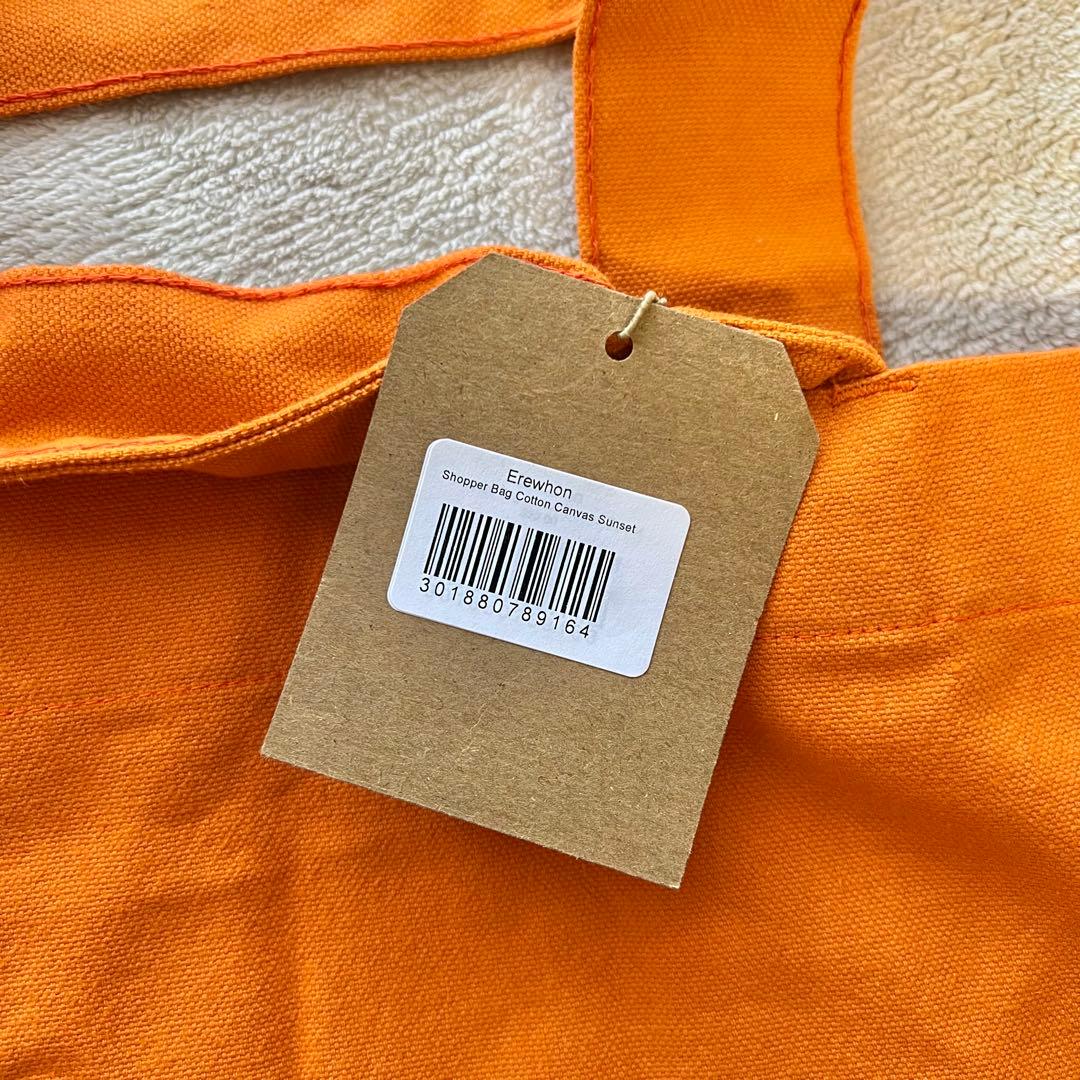 新品未使用】EREWHON エコバッグ オレンジ - メルカリ