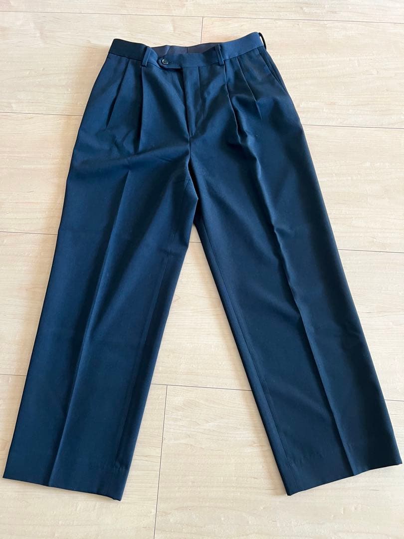 AURALEE 24SS ツータックスラックス Auralee ライト ウール マックス ギャバジン ツータック スラックス