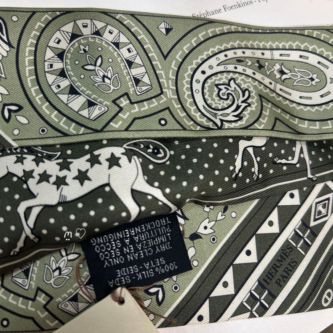 新作HERMESエルメス ツイリー シュヴァルドゥクールバンダナ26SS野村