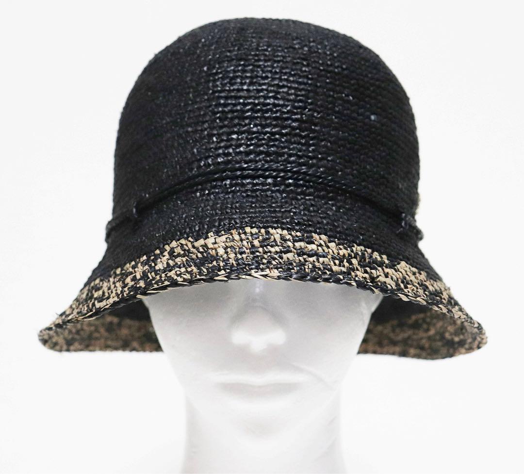 《ヘレンカミンスキー》新品 上質ラフィアハット 麦わら帽子 ONE(57.5)