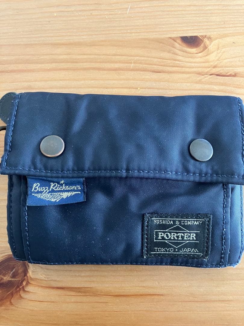 Buzz Rickson's PORTER 三つ折り財布 ネイビー Amazon | [バズリクソンズ] ポーター Porter BR02534 ナイロン