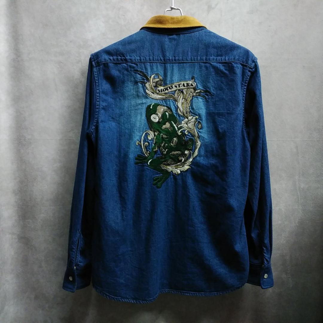 UVERworld デニムシャツ S FC限定 蛙刺繍 ウーバーワールド - メルカリ