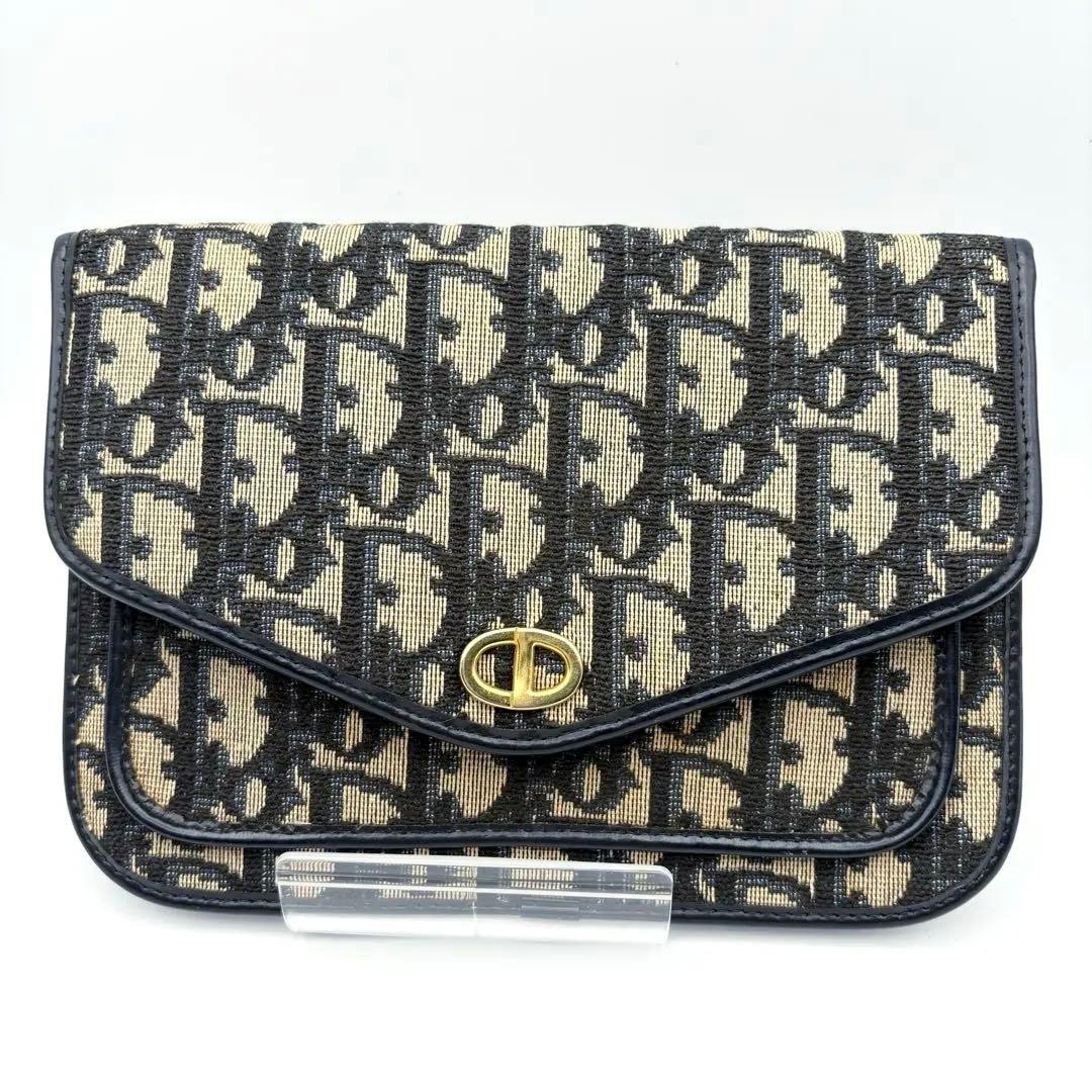 希少】ディオール オールドトロッター柄 クラッチポーチ ヴィンテージ