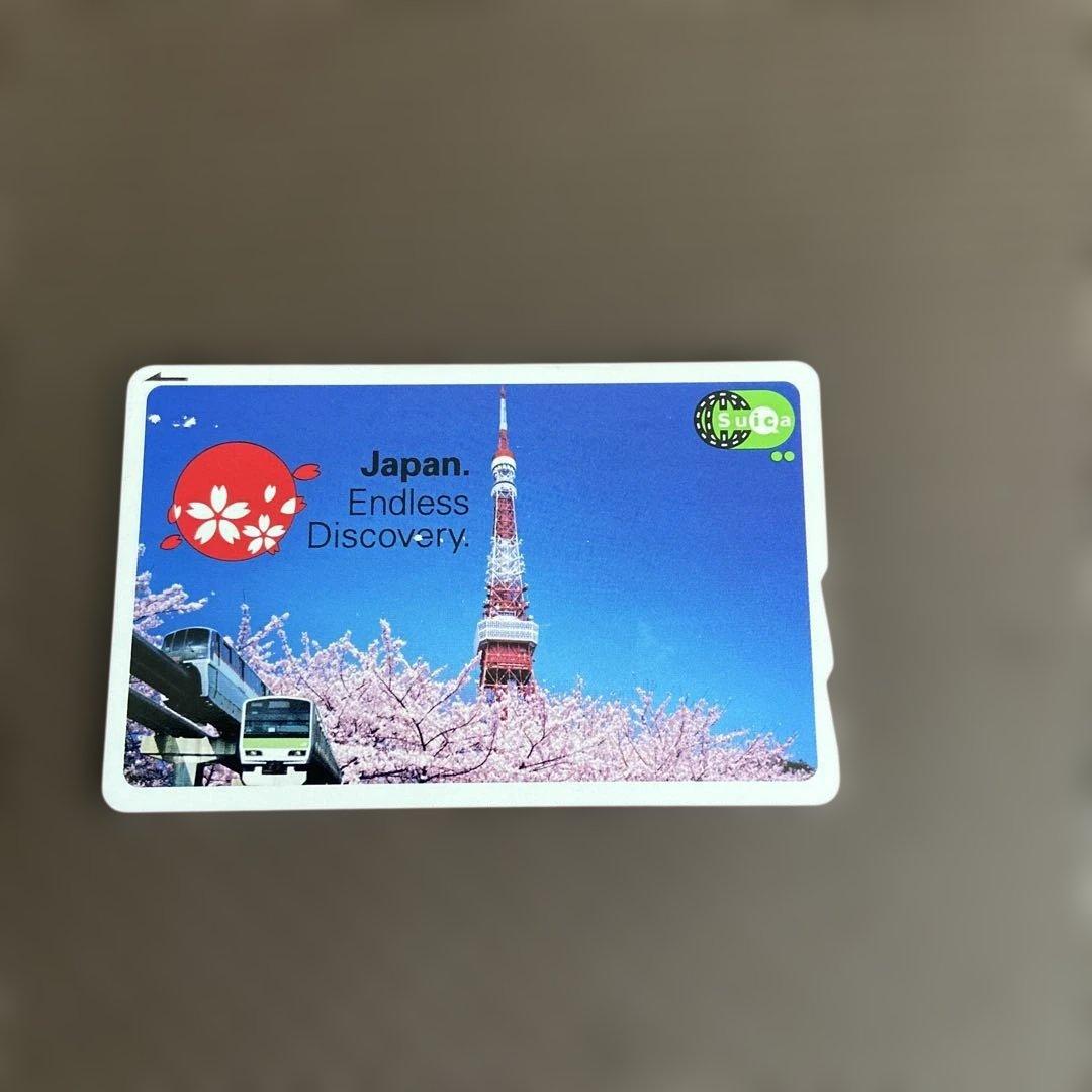 Suica Endles discovery 使用可能 東京タワー 桜 - メルカリ