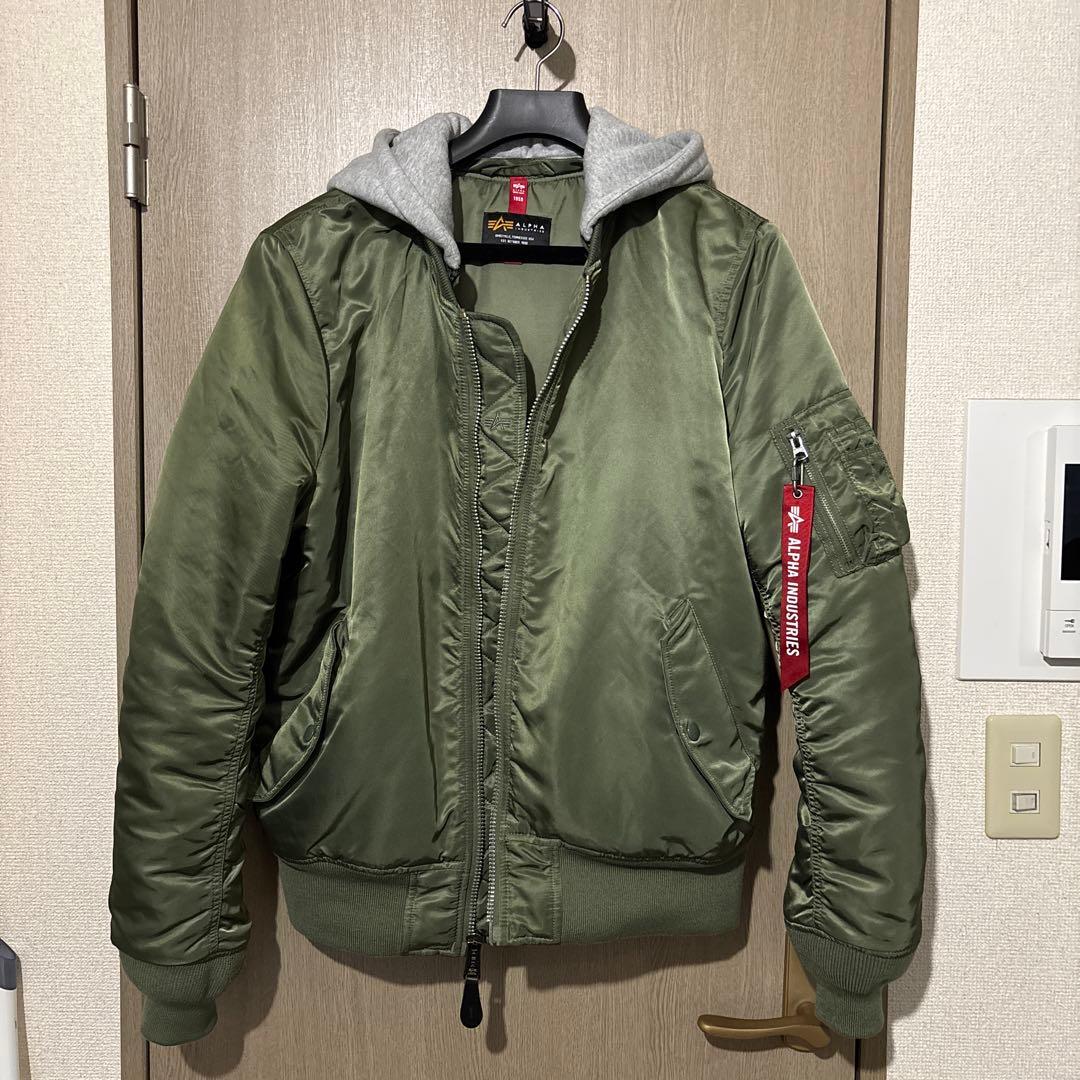 ALPHA INDUSTRIES MA-1 フライトジャケット L オリーブ - メルカリ