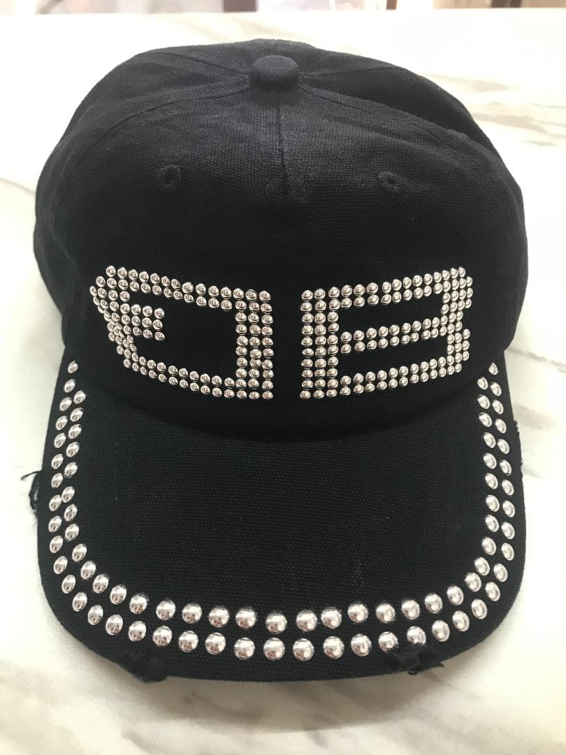 BEEDEN BD STUDS DAMAGE CAP BLACK #001 - メルカリ