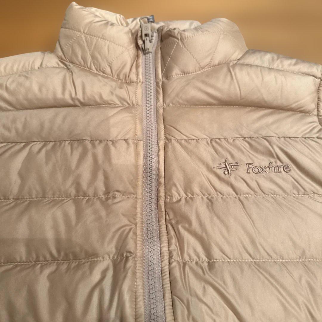 新品タグ付きfoxfire ベージュ ユニットダウンキルティングベスト Lサイズ