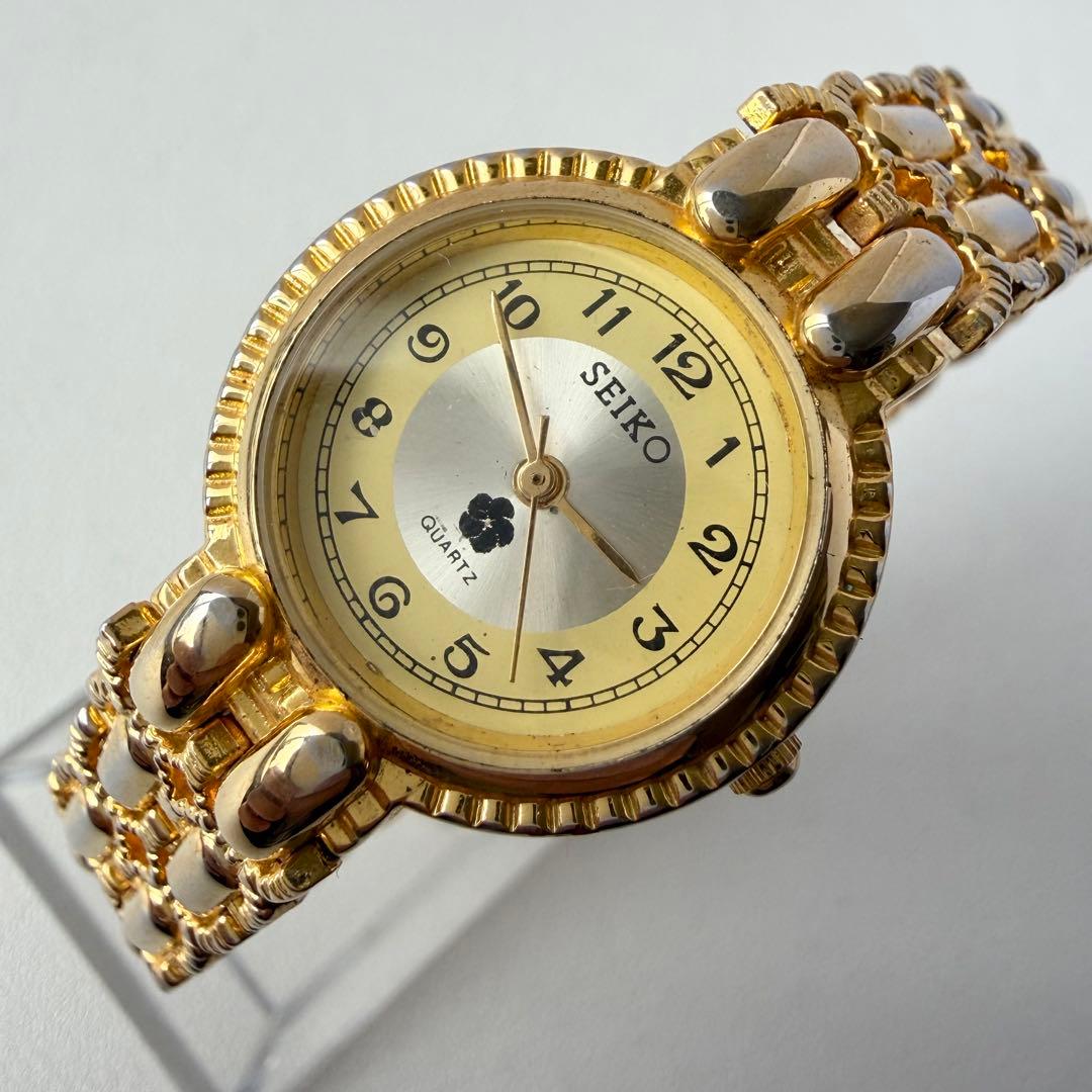 SEIKO セイコー レディース ゴールド クォーツ 腕時計 - メルカリ