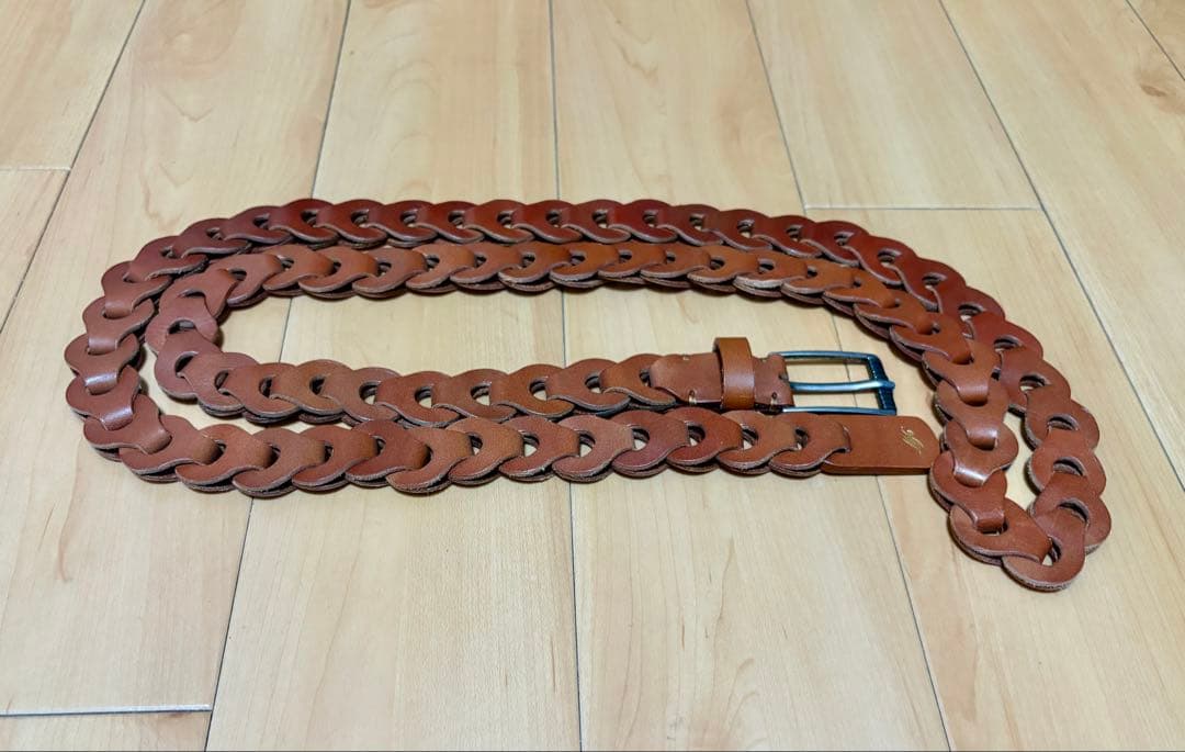 LIDNM】Llife LEATHER CHAIN BELT SIENNA - メルカリ