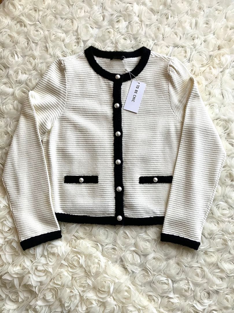 未使用品 TOBECHIC トゥービーシック ニットジャケット 40 - メルカリ