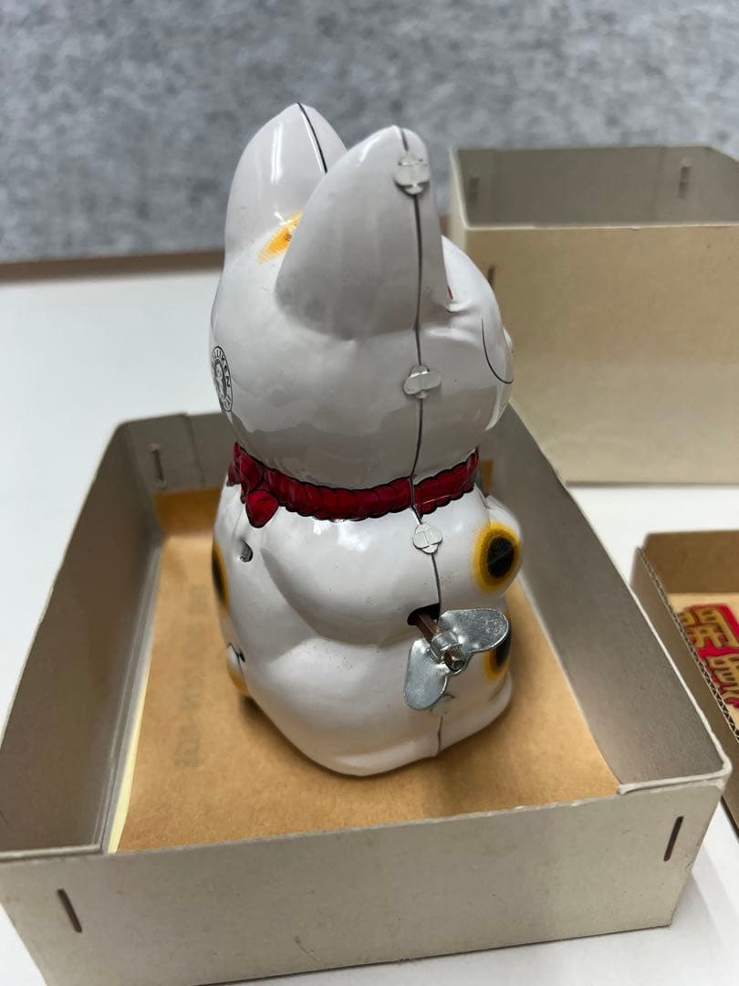 ビリケン商会 ブリキ製 ゼンマイ 招き猫 昭和レトロ