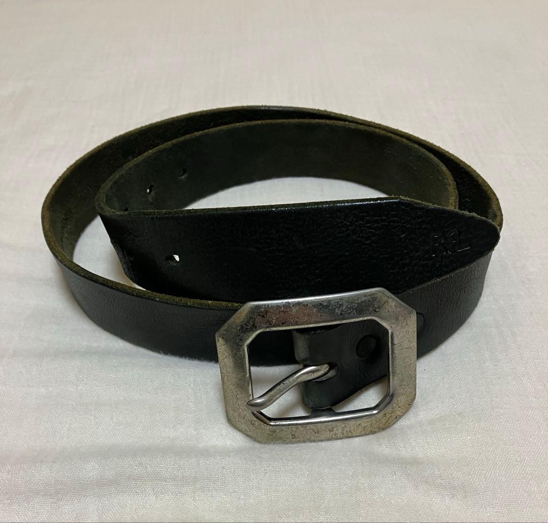RRL BELLINGHAMベルト 34 イタリア製　ブラック　ラルフローレン rrm-be-088.jpg