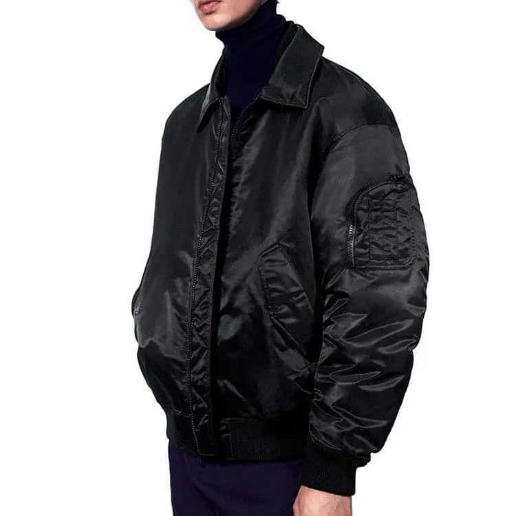 UNIQLO ユニクロ プラスJ フライトジャケット ＋J M黒 MA1 - メルカリ