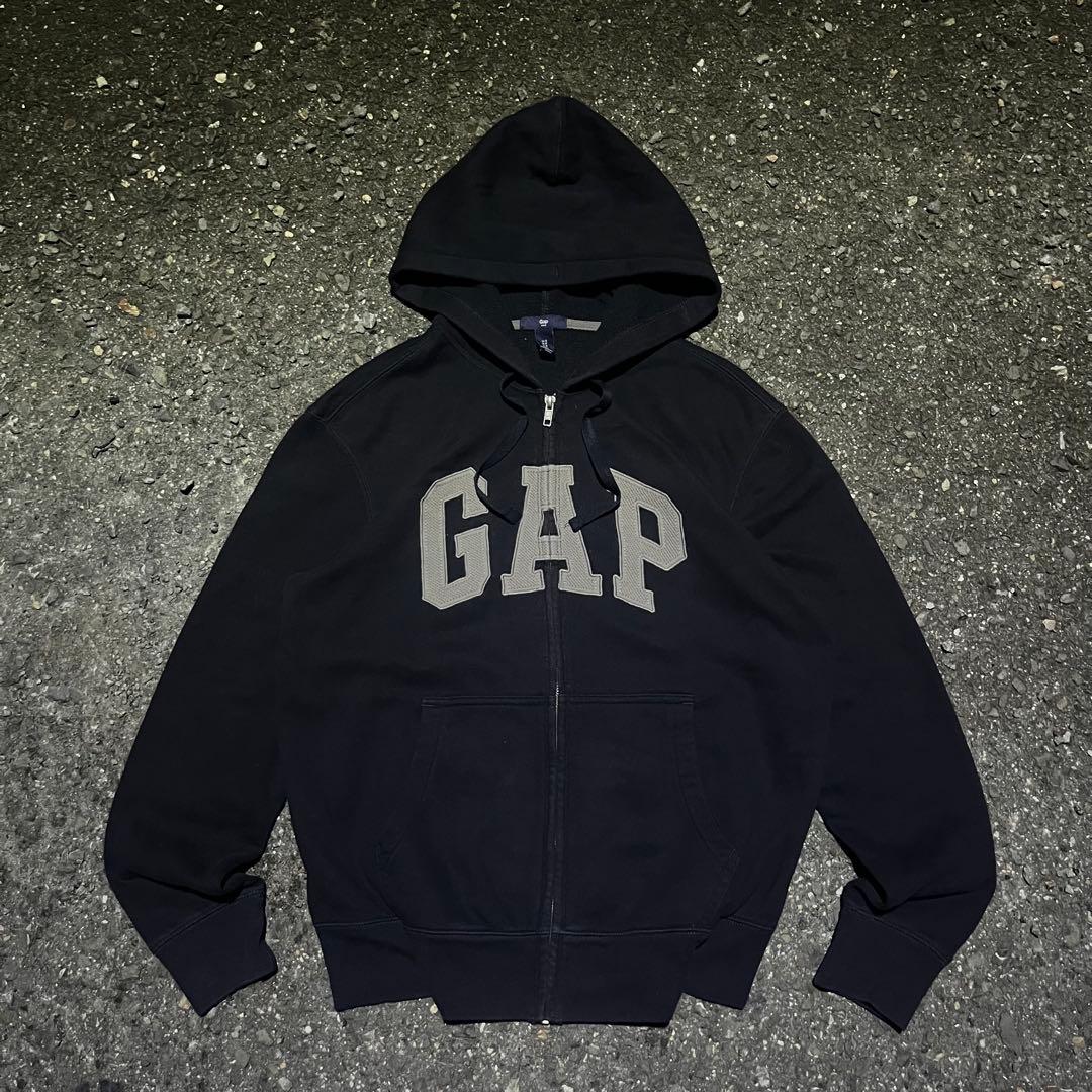 old gap 00s 90s ジップ パーカー y2k 短丈 シティーボーイ - メルカリ