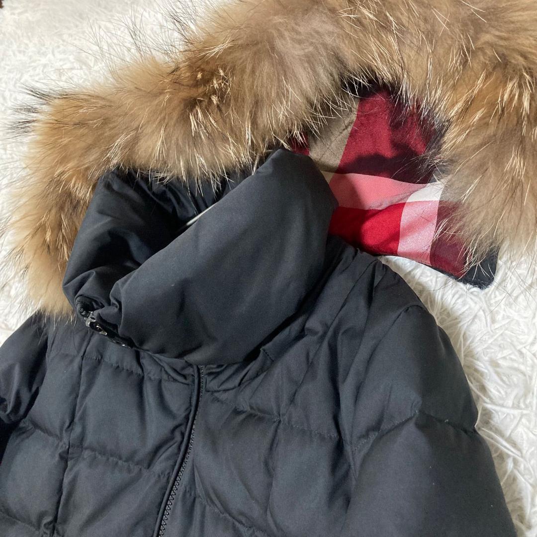 17159✨ブルーレーベルクレストブリッジ M ファー チェック ダウン