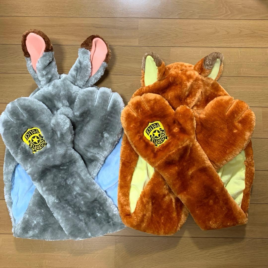 ディズニー ズートピア ファンキャップ フード付きマフラー ジュディ