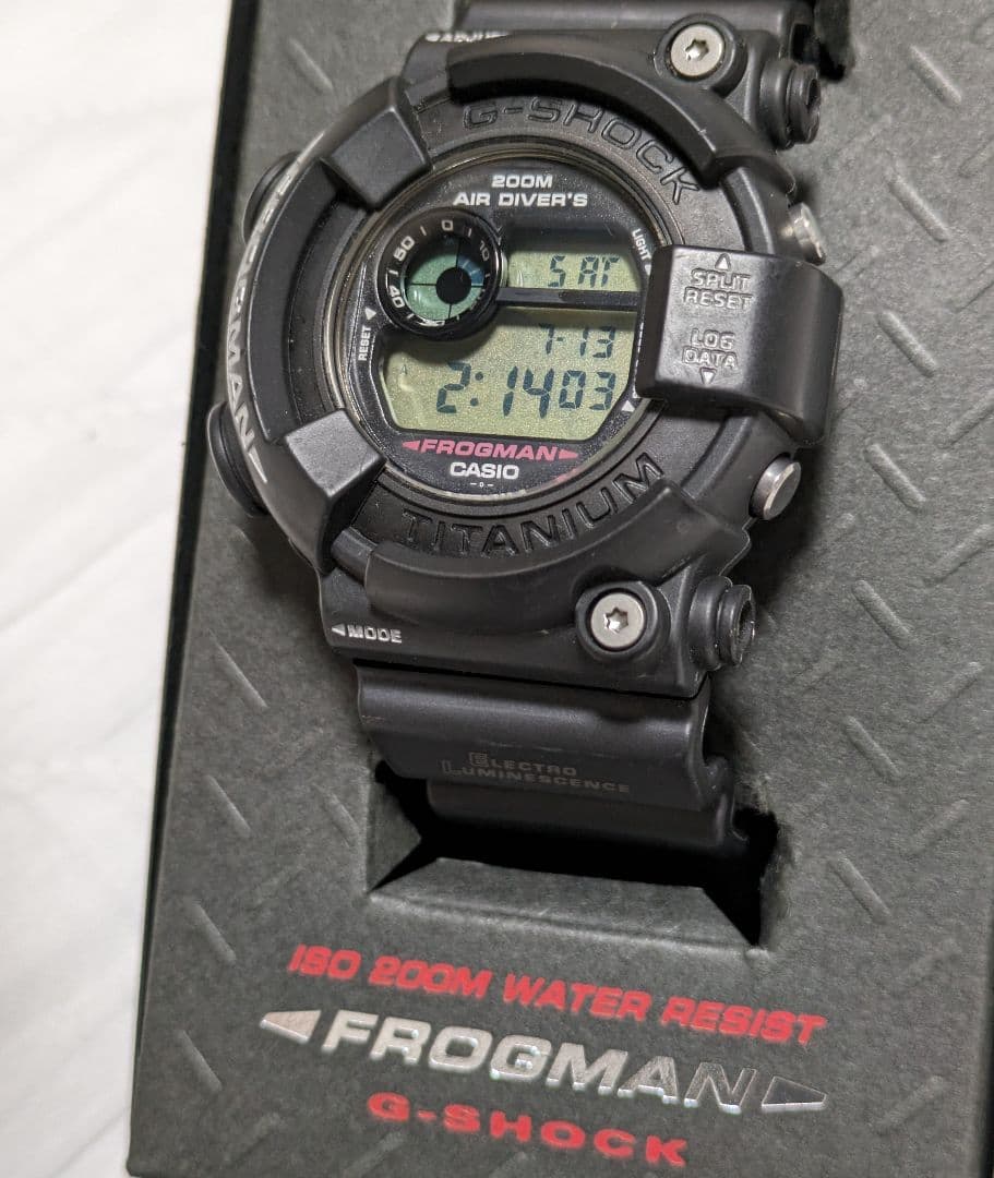 メン・イン・ブラック】カシオG-SHOCK フロッグマンDW-8200Z-1T - メルカリ