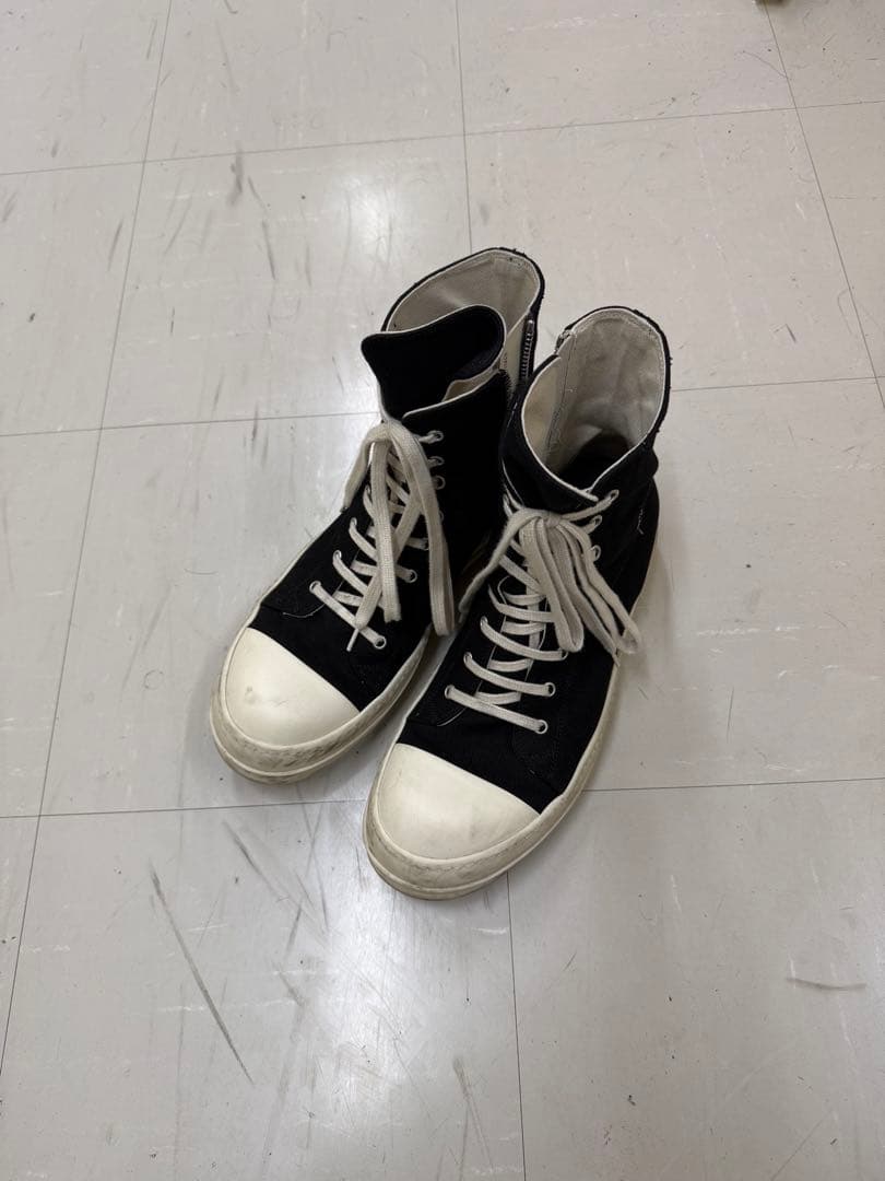 rickowens drkshdw ラモーンズ Rick Owens DRKSHDW - Lido Ramones in Black/Milk – SVRN