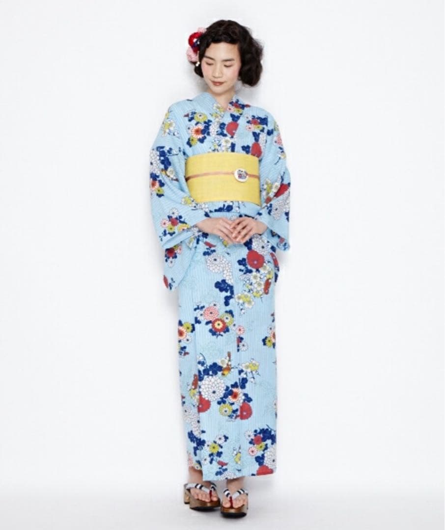 新品・試着のみ】ふりふ浴衣「パパゲーノ」・兵児帯(中古)セット