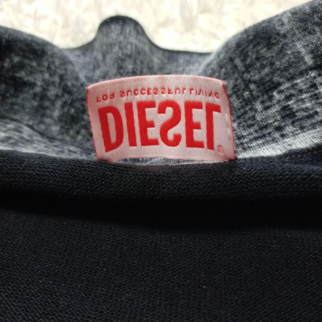 深水光太着用】DIESEL K-Lorenzo ニットポロシャツ ブラック 黒