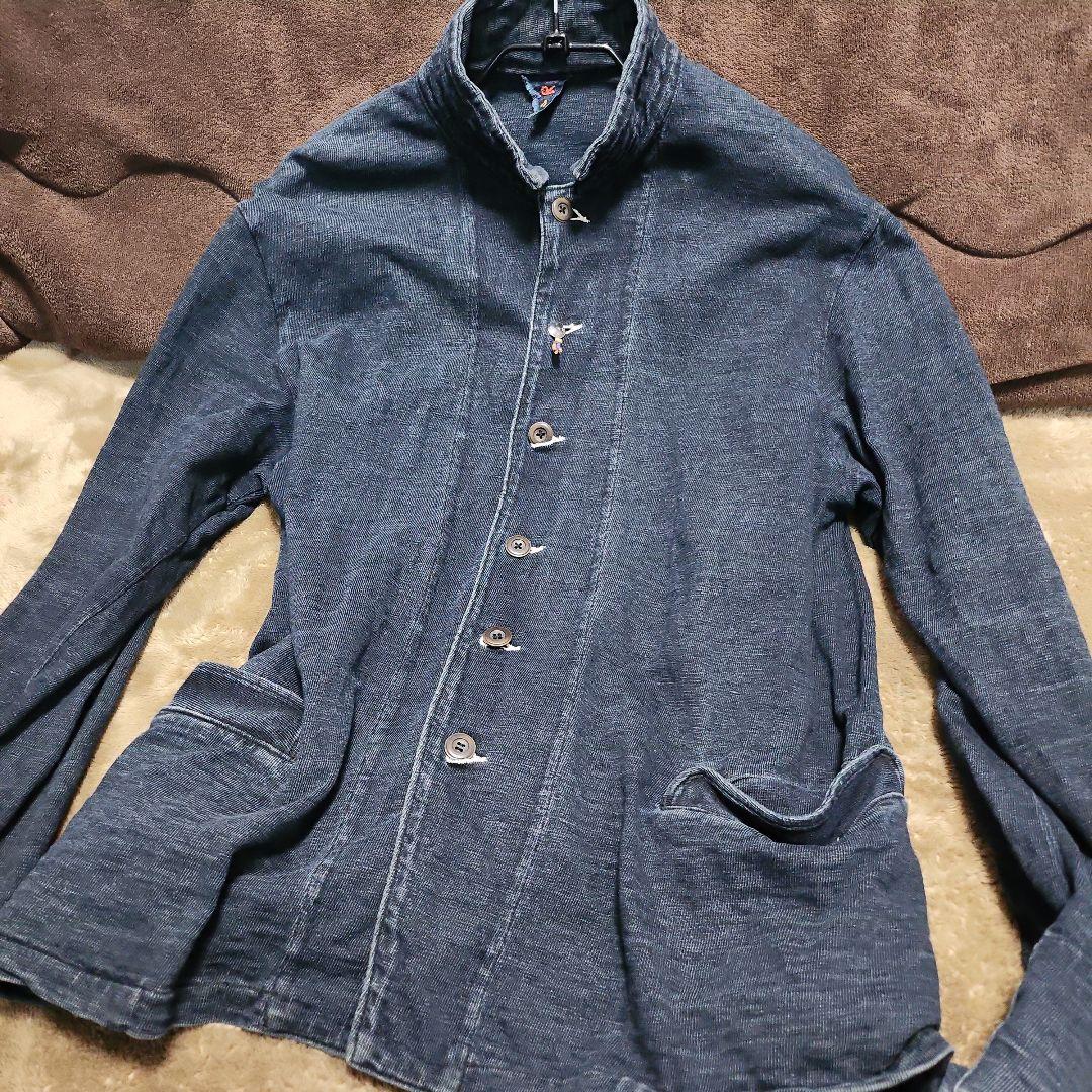 45RPM インディゴブルー スウェット生地ジャケット 4 XL - メルカリ