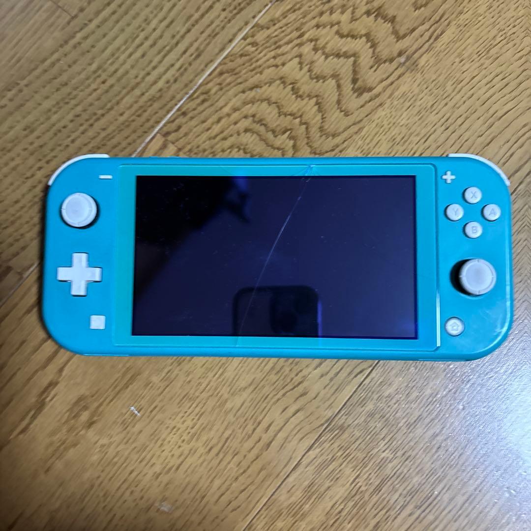 ニンテンドースイッチ ライト ジャンク品 ターコイズブルー 充電器なし