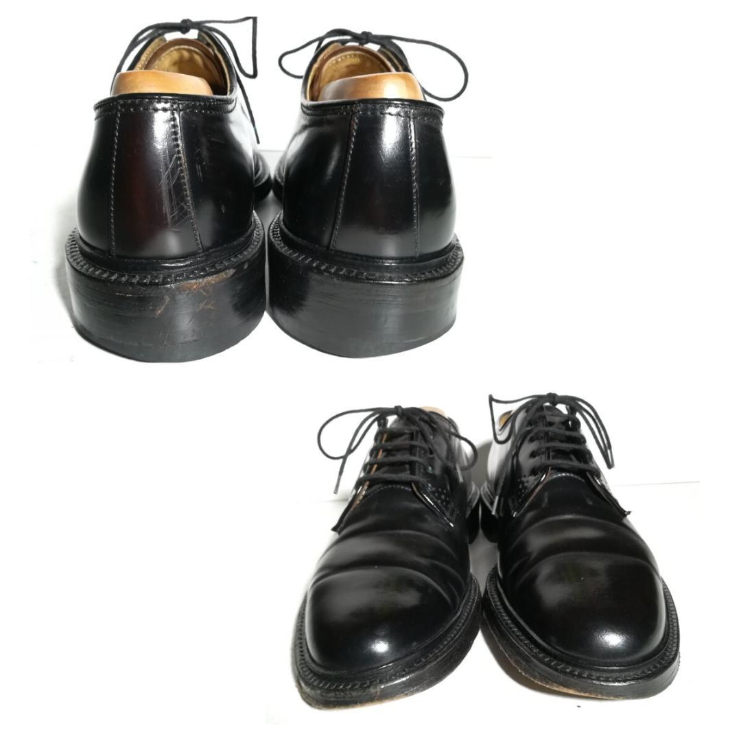 d0175 リーガル REGAL シェルコードバン プレーントゥ 23EE 黒 - メルカリ