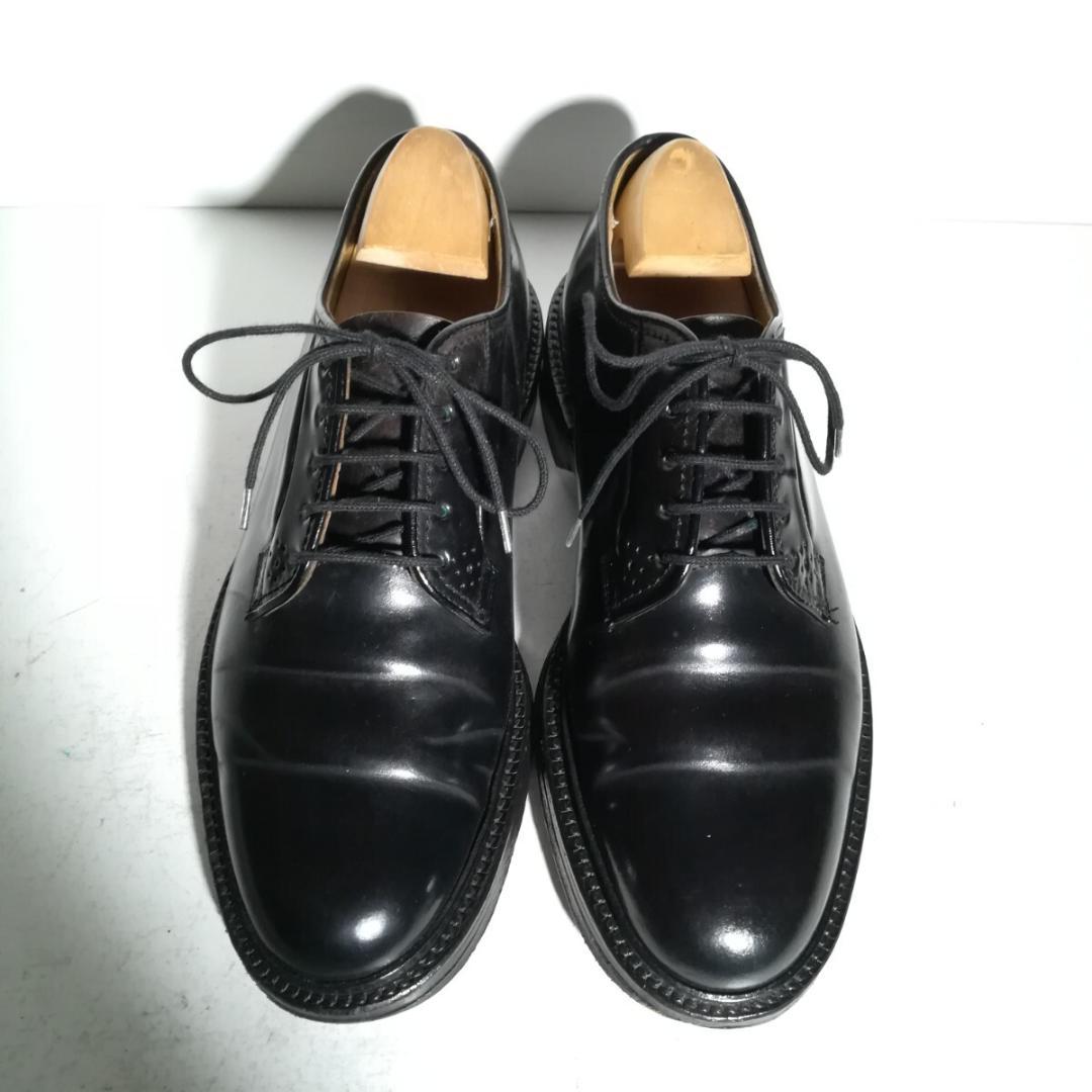d0175 リーガル REGAL シェルコードバン プレーントゥ 23EE 黒 - メルカリ