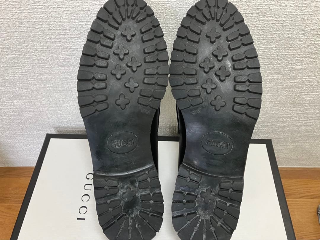 名品♪グッチ ホースビットローファー♪アンクルブーツ25㎝♪38♪US8♪