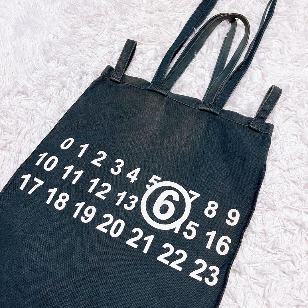 MM6 メゾンマルジェラ トート バッグ キャンバス ナンバー 大