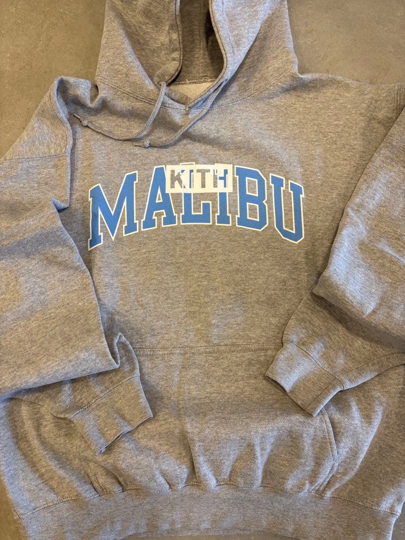 KITH ヴィンテージ MALIBU グレー パーカー Lサイズ 【中古・古着通販