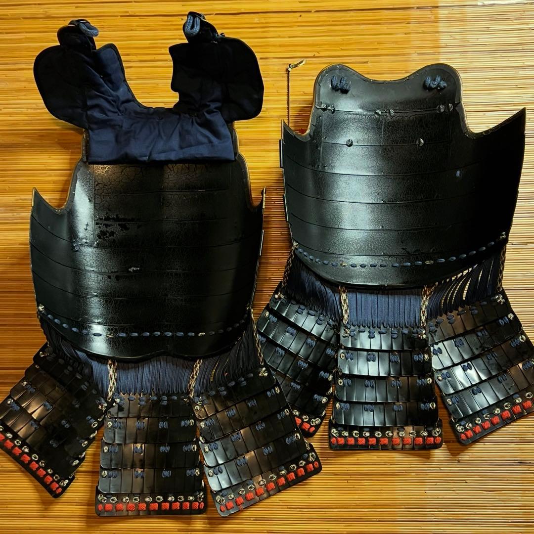 新品同様、美品！『光忍』丸武工房製【鎧•甲冑】紺糸威 黒胴 当世具足