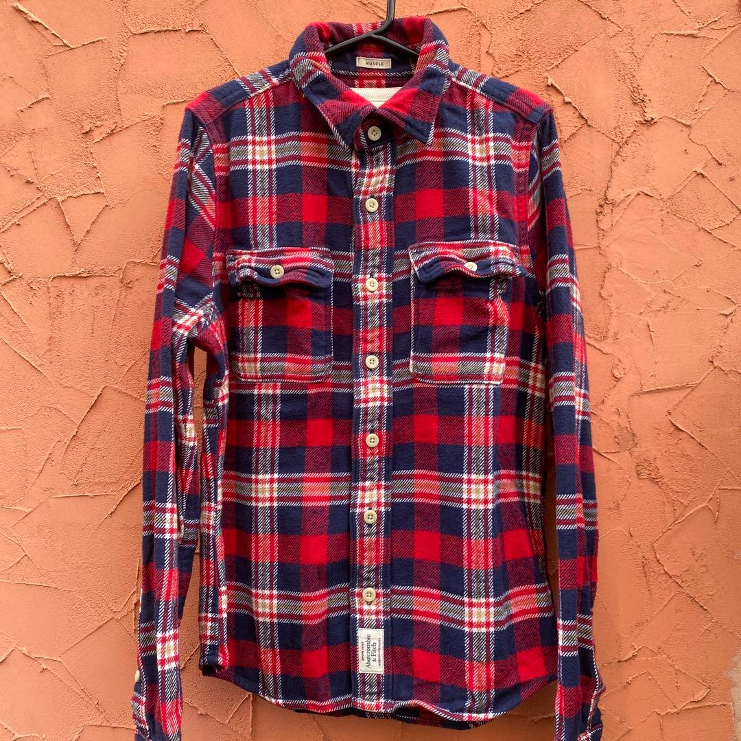 5店舗限定新品Abercrombie & Fitch 厚手チェックネルシャツ - メルカリ