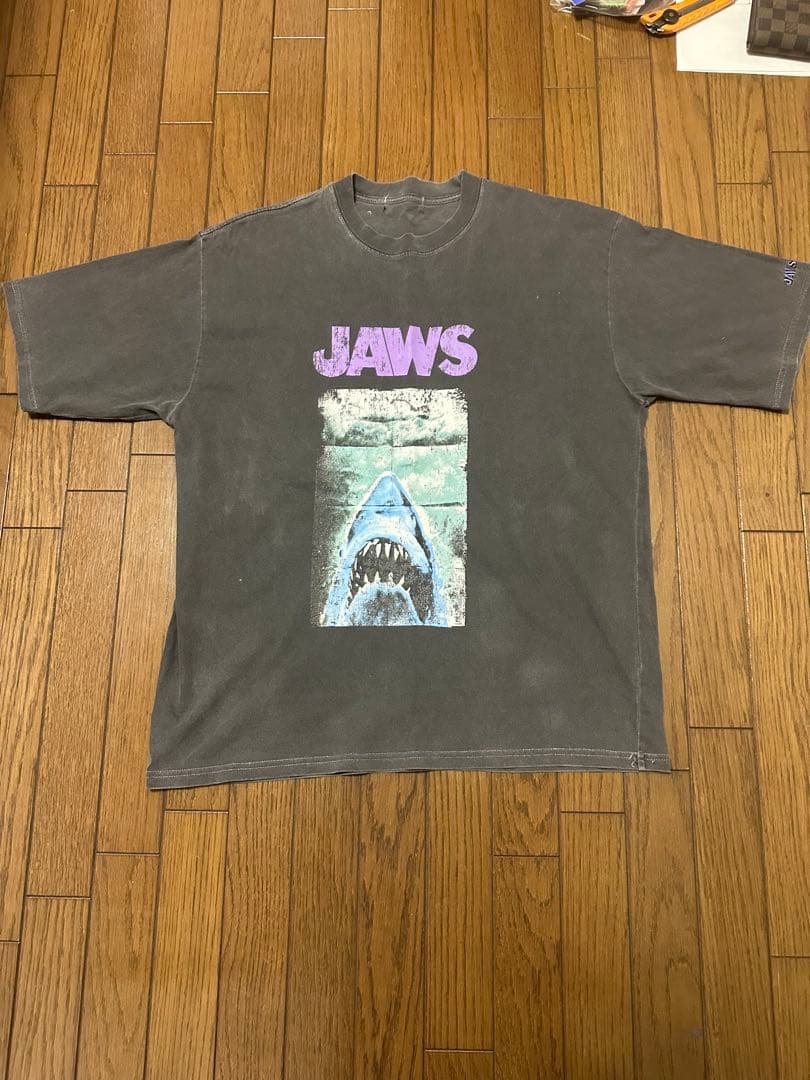 自*m様 90s当時物 ベルベルジン購入 JAWS 映画Tシャツ 激レア 希少 ヴィンテージ ジョーズ Tシャツ JAWS 90s レア 映画 ブラック