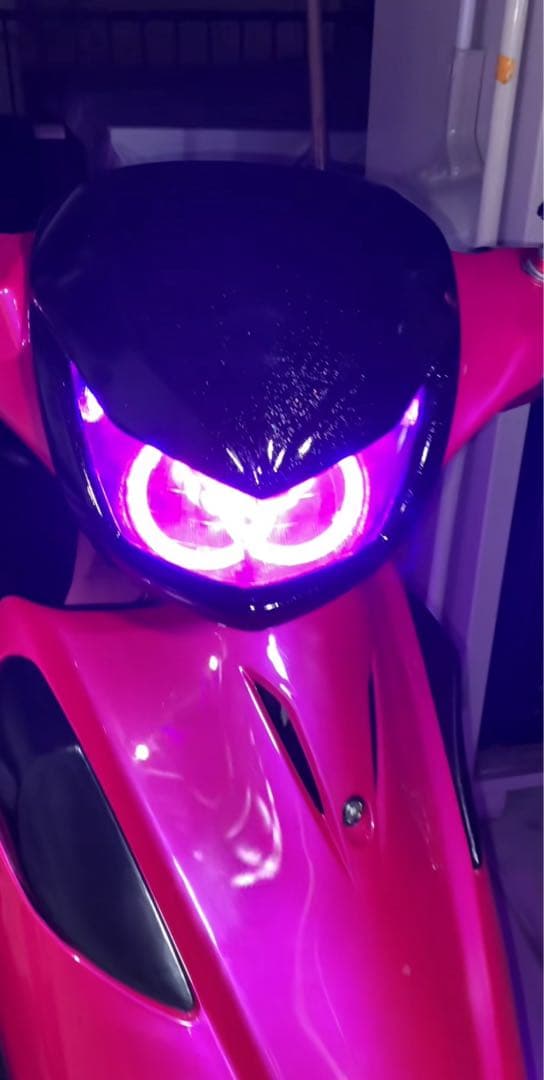 アドレスv125g 2連イカリング アドレスv125g 2連イカリング アドレスv125G 青赤赤イカリングヘッド