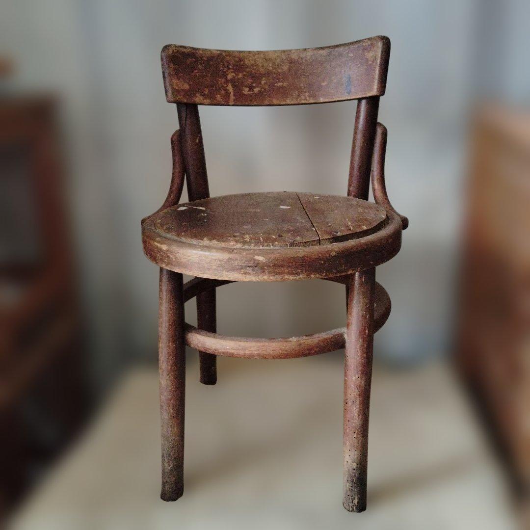 昭和レトロ 初期 アンティーク 古家具 昭和曲木 椅子 ヴィンテージ