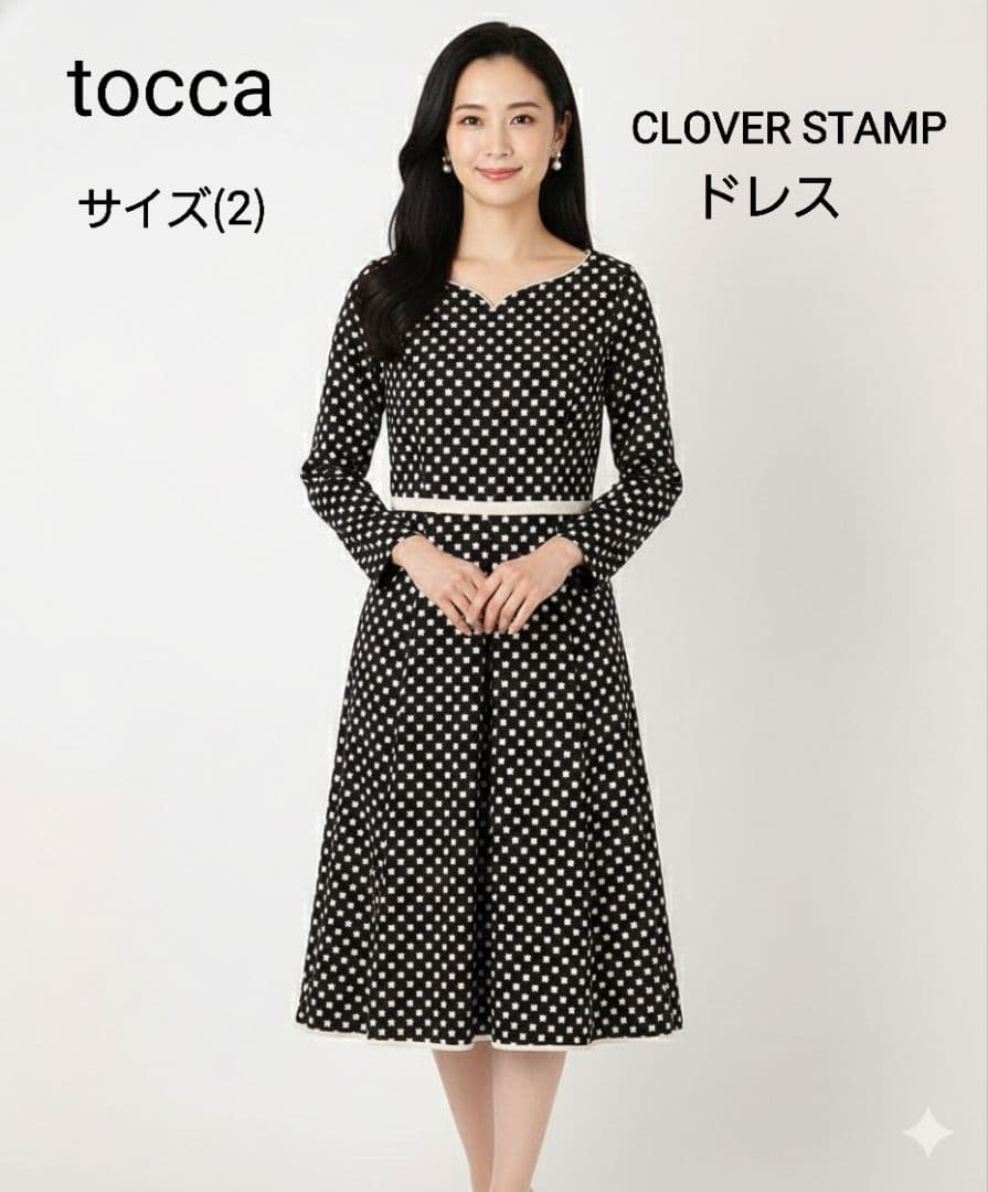 美品 TOCCA CLOVER STAMP ドレス 楽天市場】【洗える！】CLOVER STAMP ドレス／トッカ（TOCCA） : 丸井