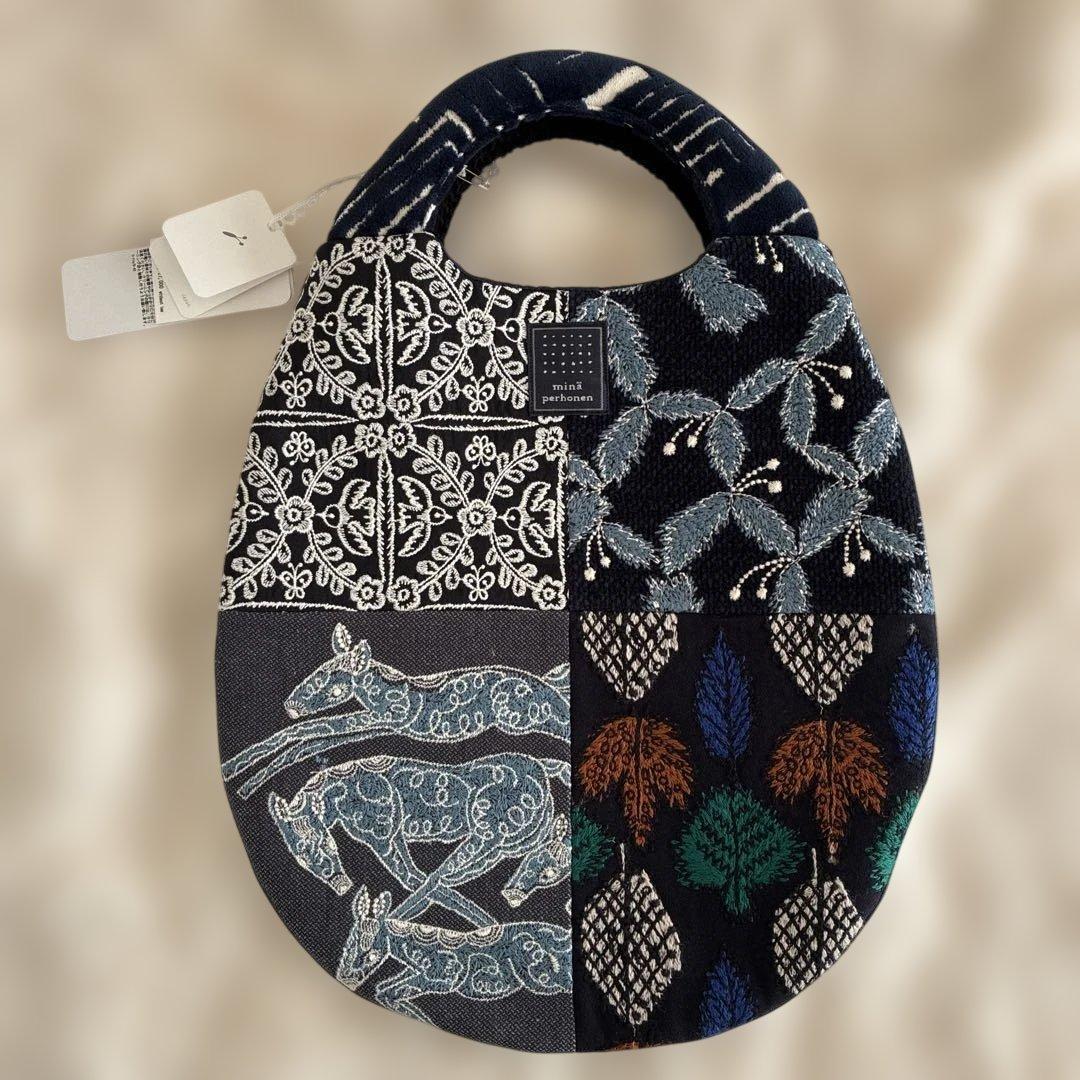 ミナペルホネン pieceエッグバッグ dark mix 新品・未使用 - メルカリ
