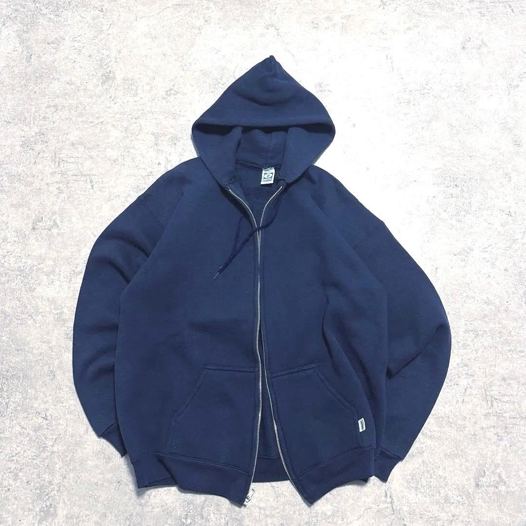 80s USA製 DISCUS ディスカス アルミジップ フルジップパーカー - メルカリ