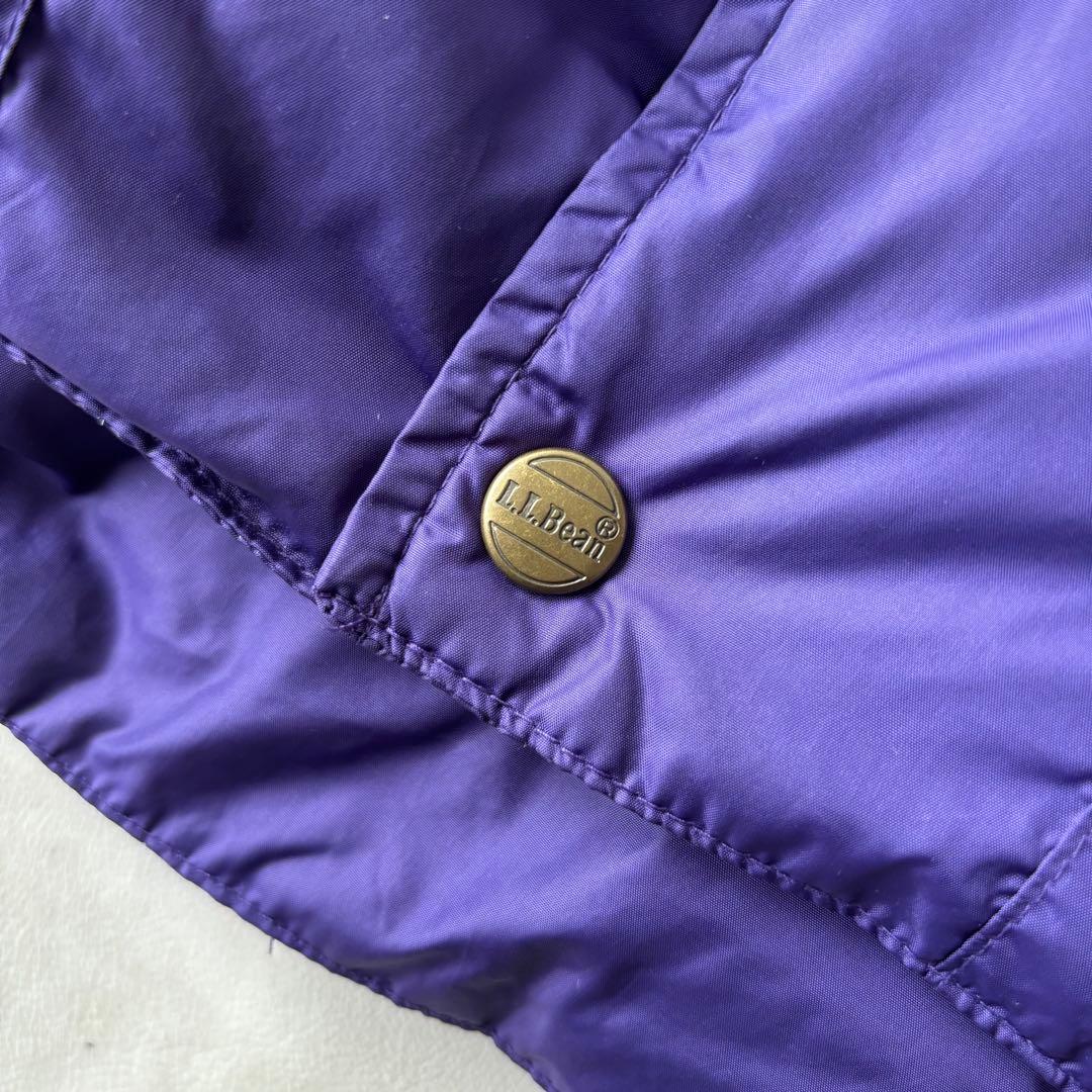90s L.L.Bean ダウン ベスト M エルエルビーン パープル