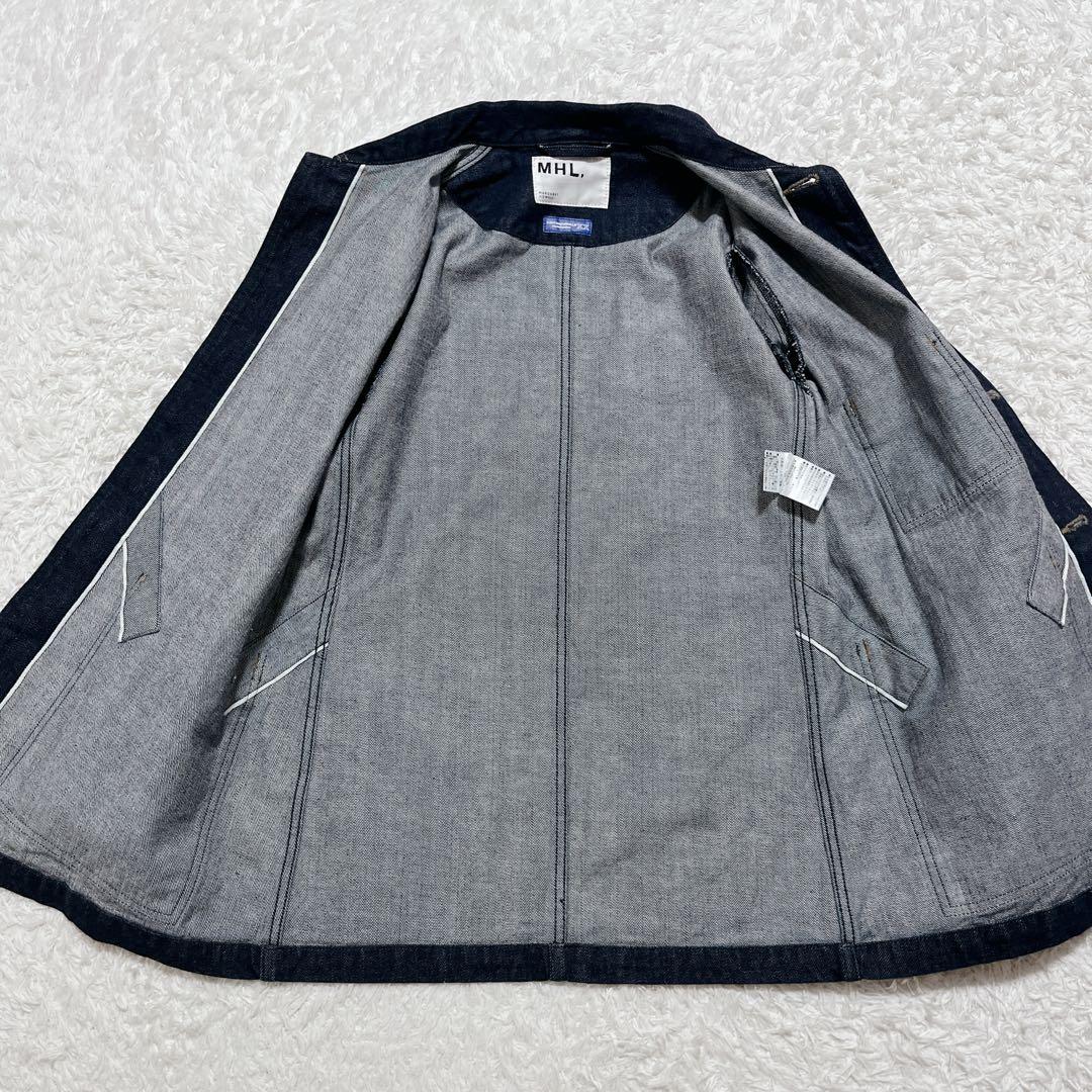 極美品✨MHL. デニムジャケット Gジャン インディゴブルー 36 日本製