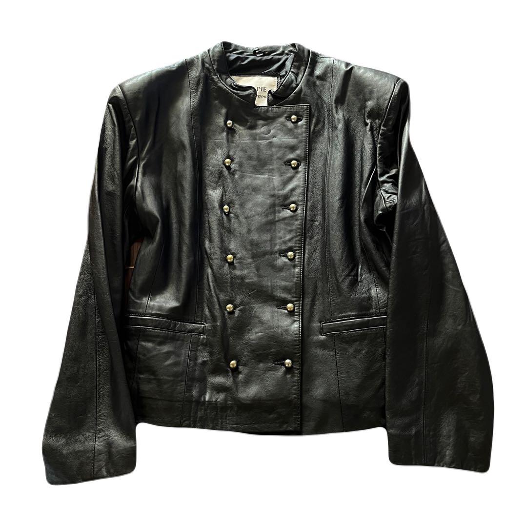 00s lamb leather napoleon jacket archive - メルカリ