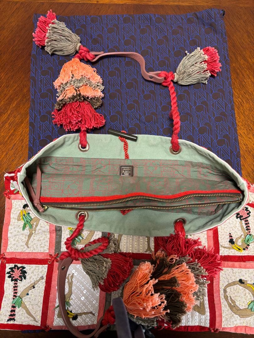 ジャマンピュエッシュ バッグ ビーズ スパンコール JAMIN PUECH