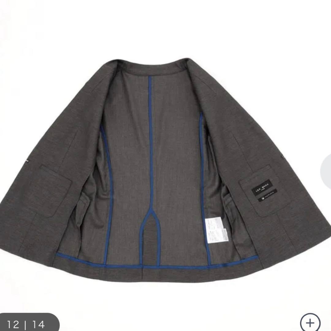 限定値下げ】AOKI 麻調グレー スーツ上下セット15号