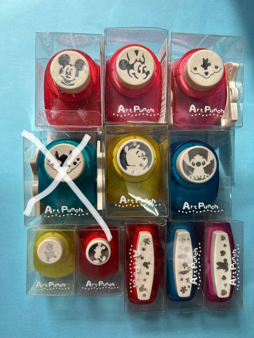 新品ディズニーアートパンチ ミッキー・プーさん・スティッチ・その他