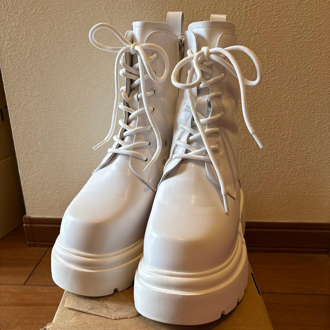 HSKTokyo 厚底×シークレットブーツ 16.5cm 白