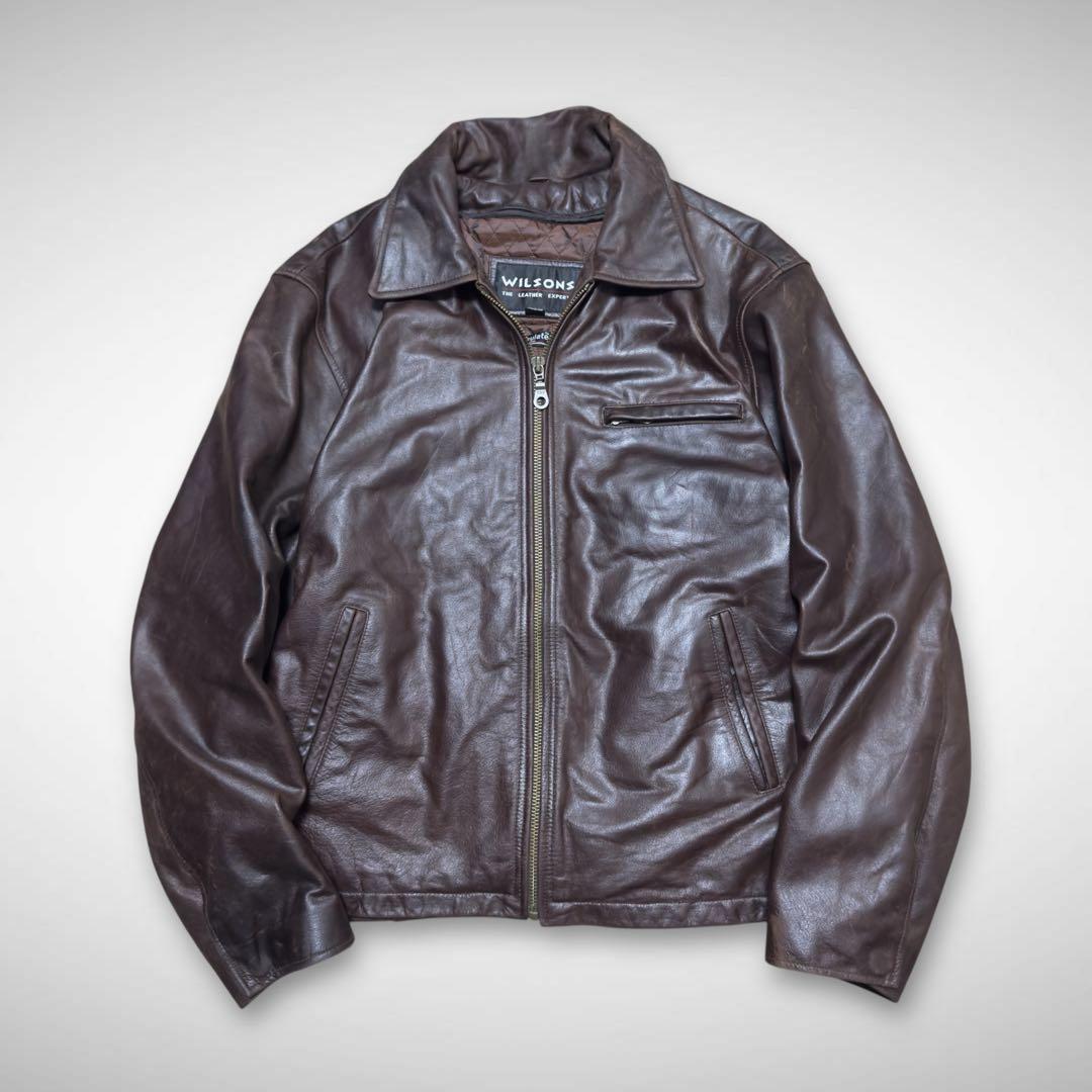 シングルライダースレザージャケット ドリズラージャケットチョコレートブラウン短丈 楽天市場】ライダースジャケット メンズ シングルライダースジャケット